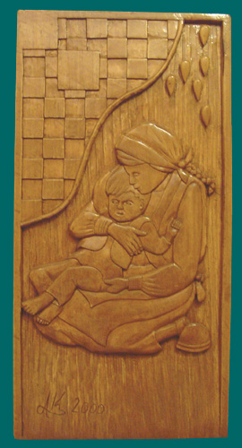 Mother with Child (29.5 x 58 cm) (2000)